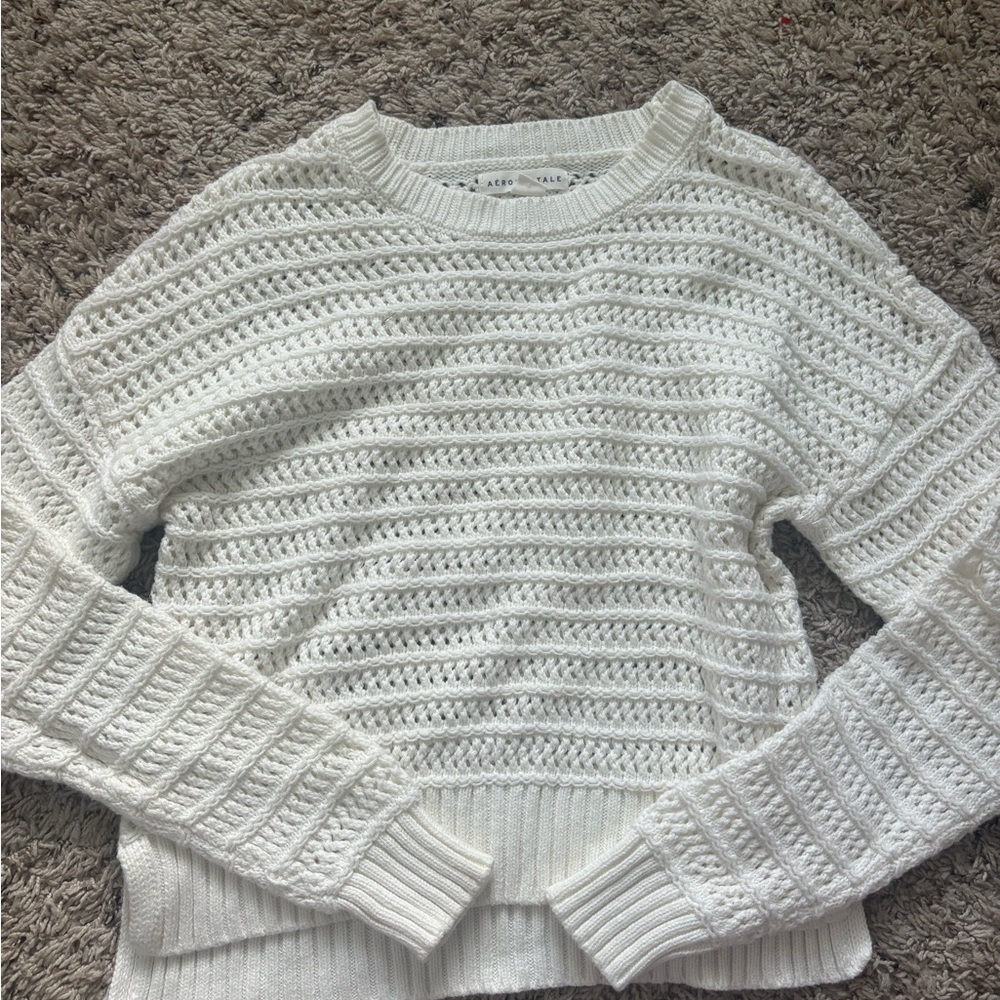 Aeropostale White Long Sleeve Tee